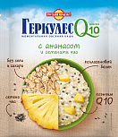 Овсяная каша момент с ананасом и семенами чиа "Геркулес Q10" 35г/20 уп в ш/б